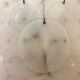 Pair of Carlo Nason Wall Lamps With Murano Glass Discs - 1960s