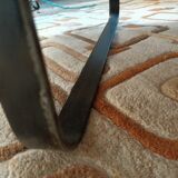 Curved wooden coffee table