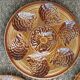 set of 12 ceramic oyster plates Atelier d'art du Reverney