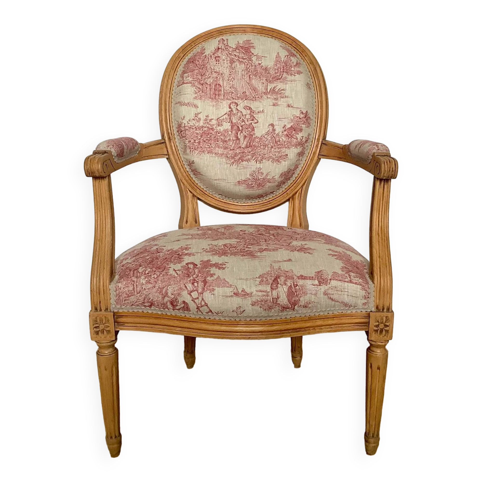 Louis XVI medallion armchair