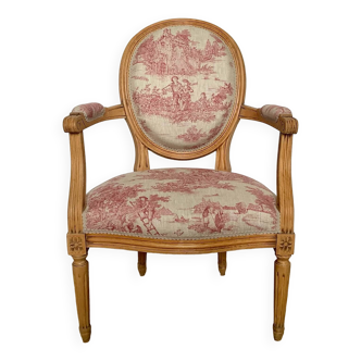 Louis XVI medallion armchair