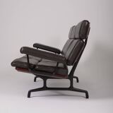 Charles and Ray Eames leather sofa, 1980s