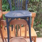 Lot of ten mismatched bistro chairs