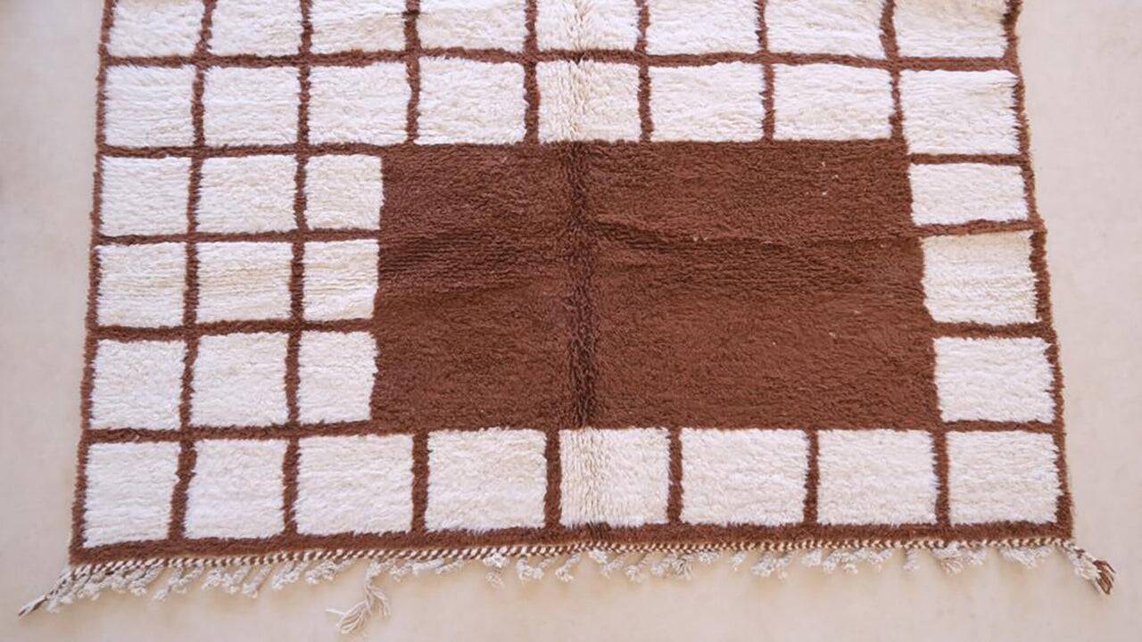 Tapis beni ouarin fait main traditionnelle taille 150 x 250 cm