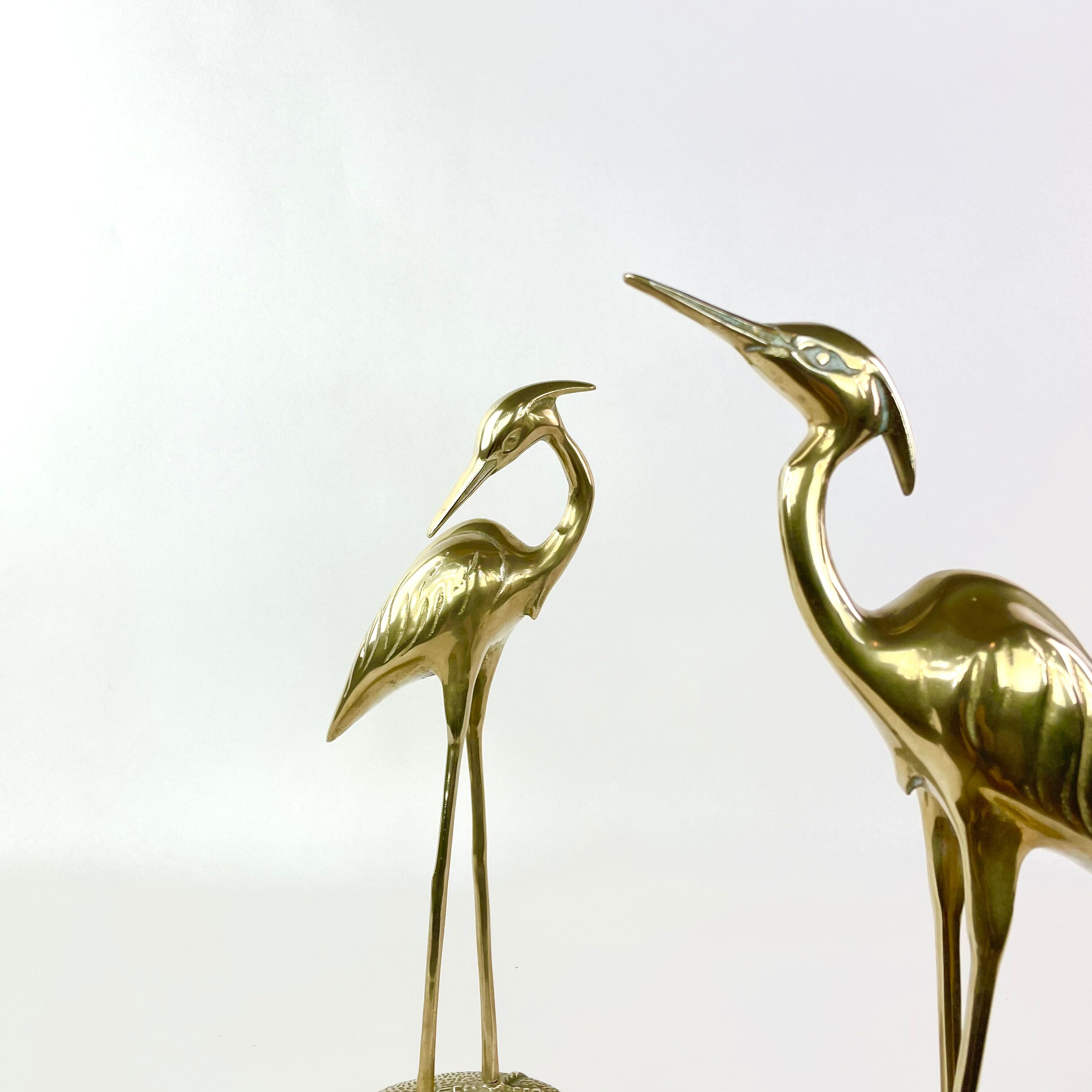 Brass ibis couple, circa 1970