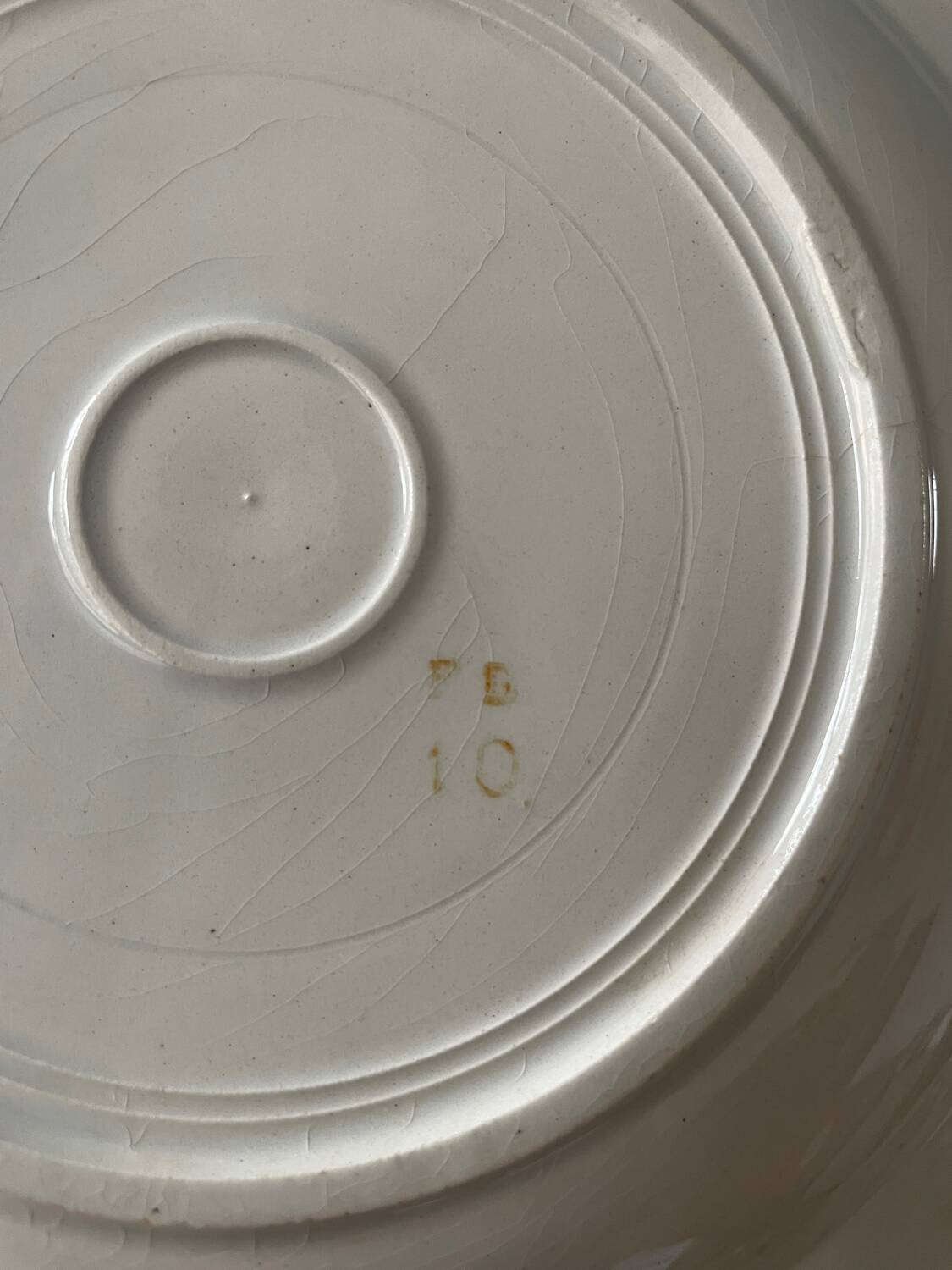 Série de 11 assiettes creuses vintage en faïence de Badonviller