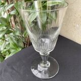 6 large blown and cut glasses from the 19th century
