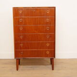 Vintage Danish chest of drawers | Teak | 6 drawers | 110 cm
