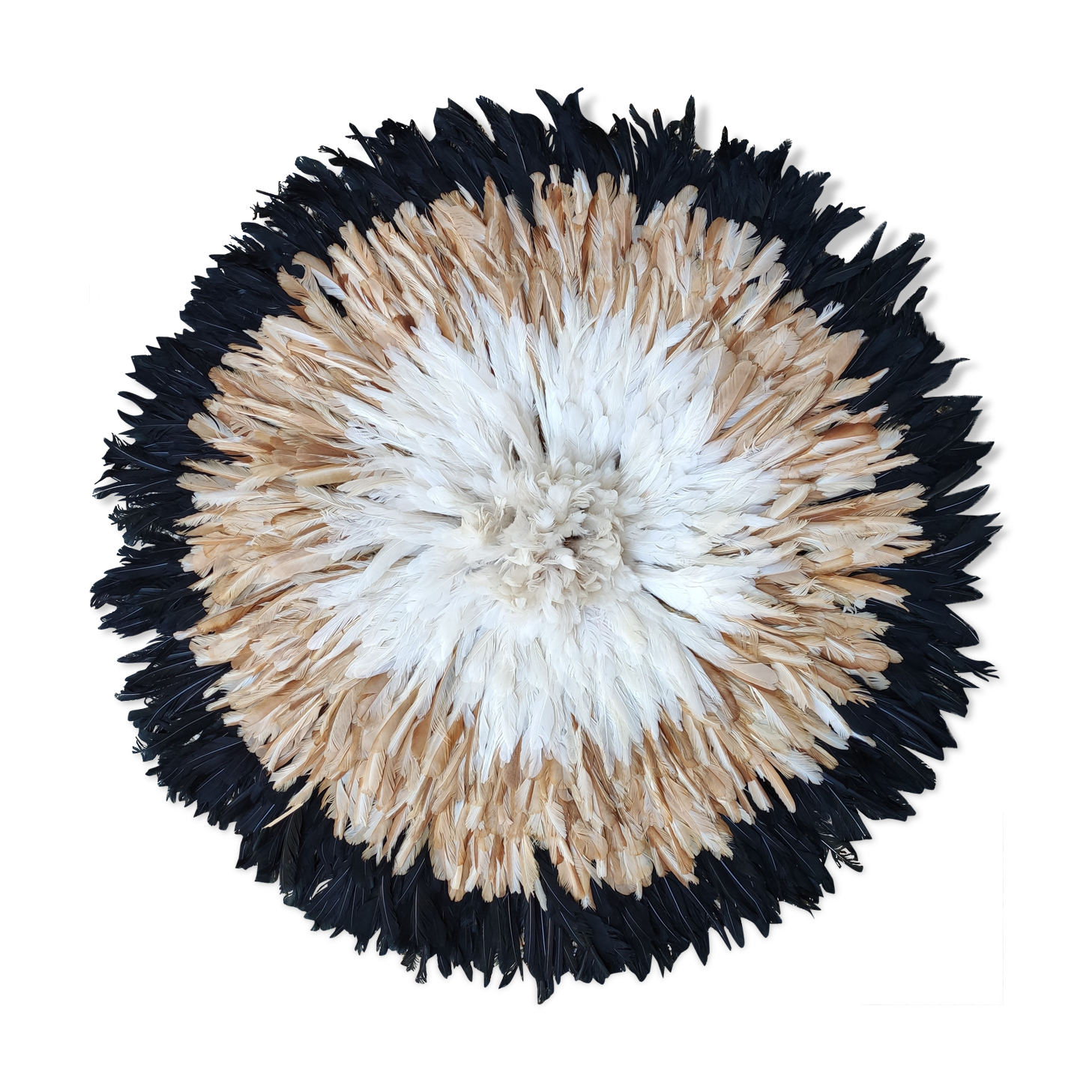 Juju hat white beige black natural style 80cm