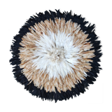 Juju hat white beige black natural style 80cm