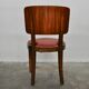 Vintage dining chairs in walnut, italy, 1930s, set of 6
