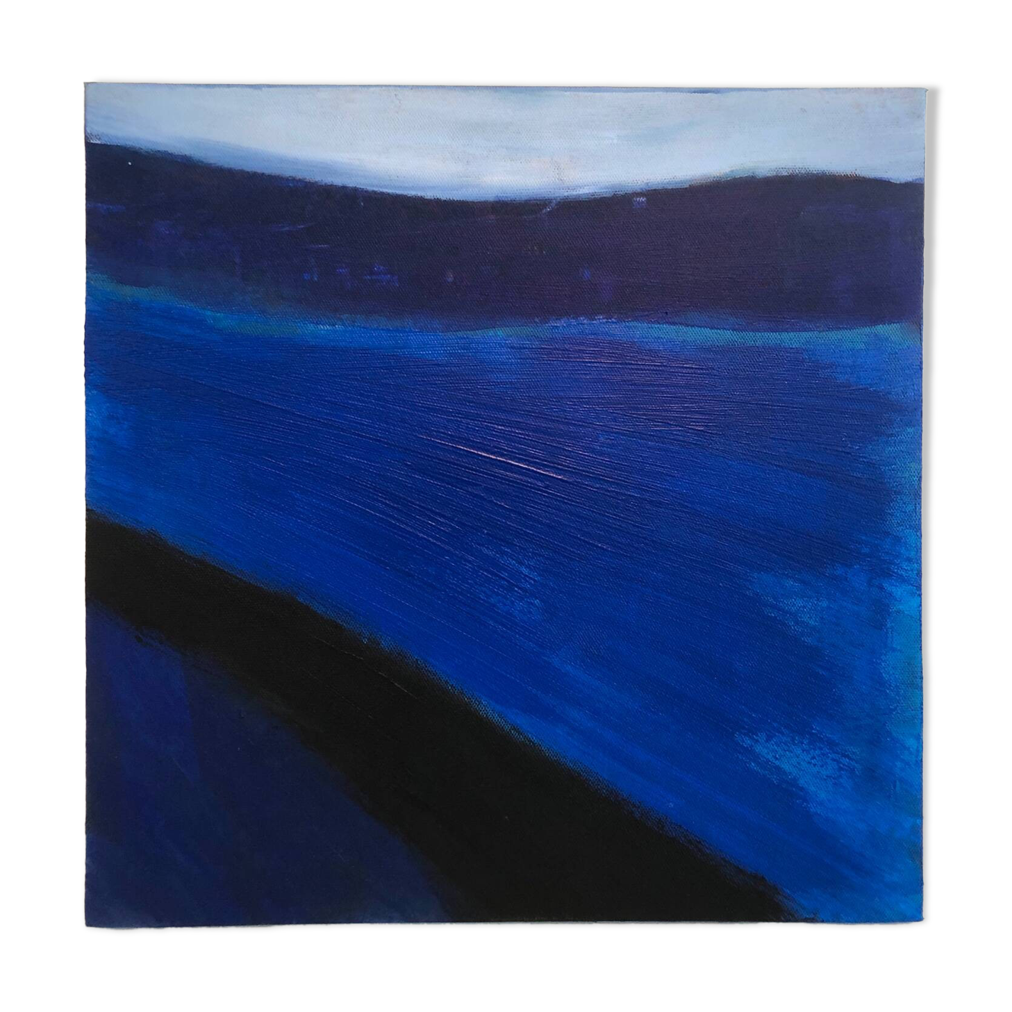 Blue abstract painting