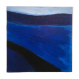 Tableau abstrait bleu