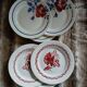 6 assiettes plates anciennes dépareillées