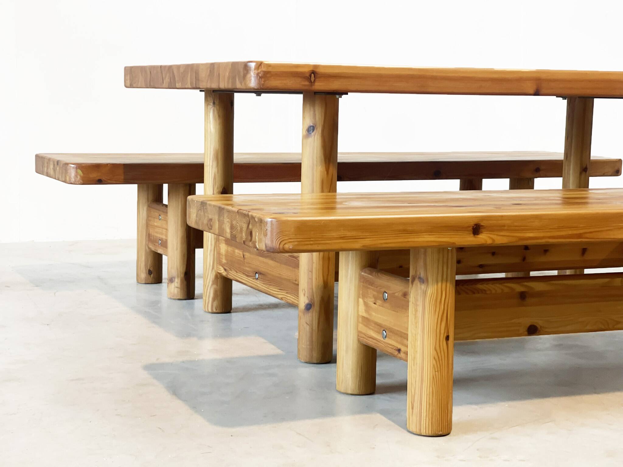 Pine dining set by Knud Friis & Elmar Moltke Nielsen for Friis & Moltke