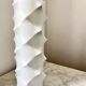 Vintage Bisque Porcelain Op Art Spike 501 Vase by Scherzer, Space Age 1970s