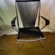 Chromed metal armchair with black scoubidous 1960