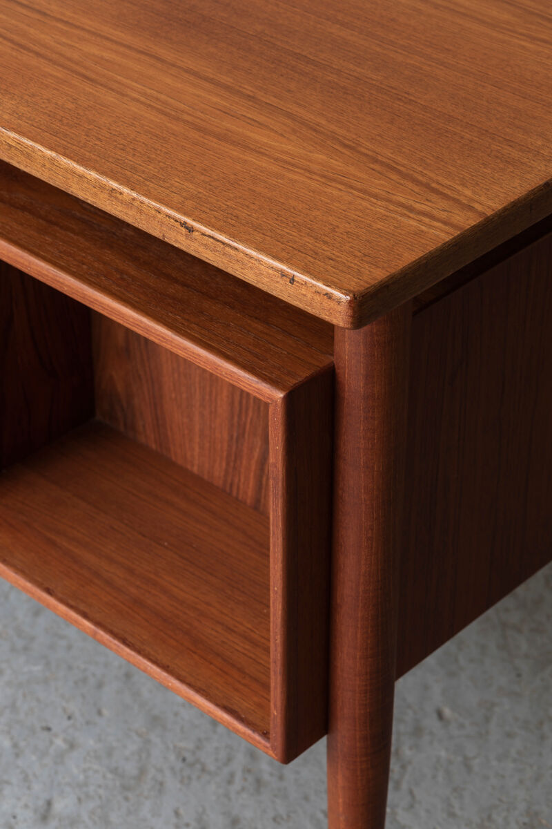 Freestanding writing desk in teak, Danish design, 1950s