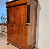 Biedermeier Secretary in Walnut and Maple, 1820