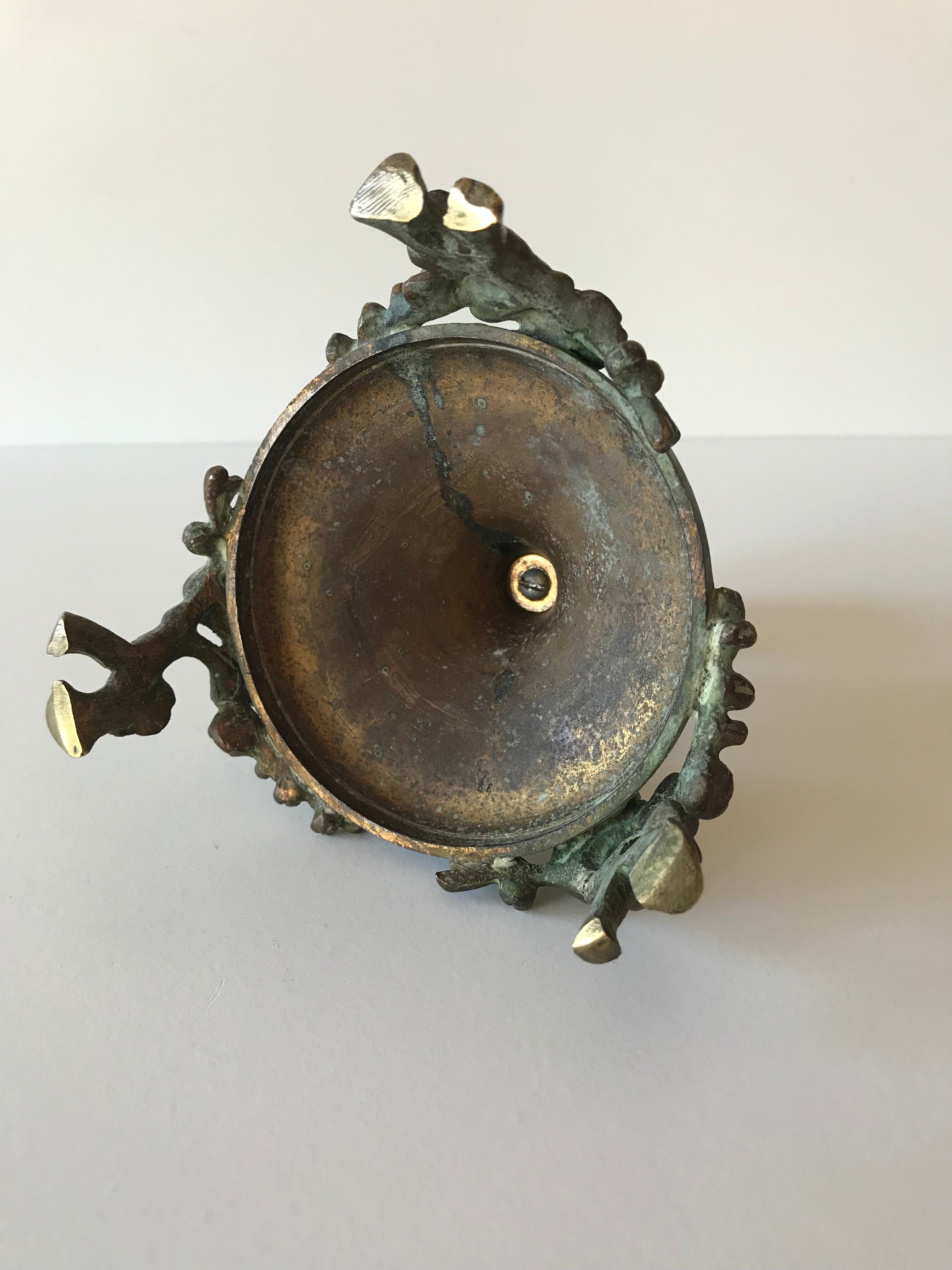 Old bronze candleholder