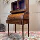Louis XVI/18th century mahogany roll-top desk forming a display case
