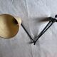 Wall lamp 2 black metal arms 60s
