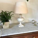Vintage travertine lampfoot