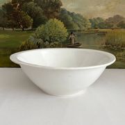 White ironstone salad bowl from Creil and Montereau, Lebeuf Milliet
