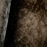 Pair of armchairs "Space Age", brown velvet and steel, France, circa 1970.