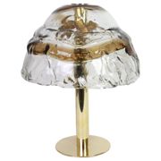 Smoked glass table lamp by Murano for Kalmar, Austria, 1970s.