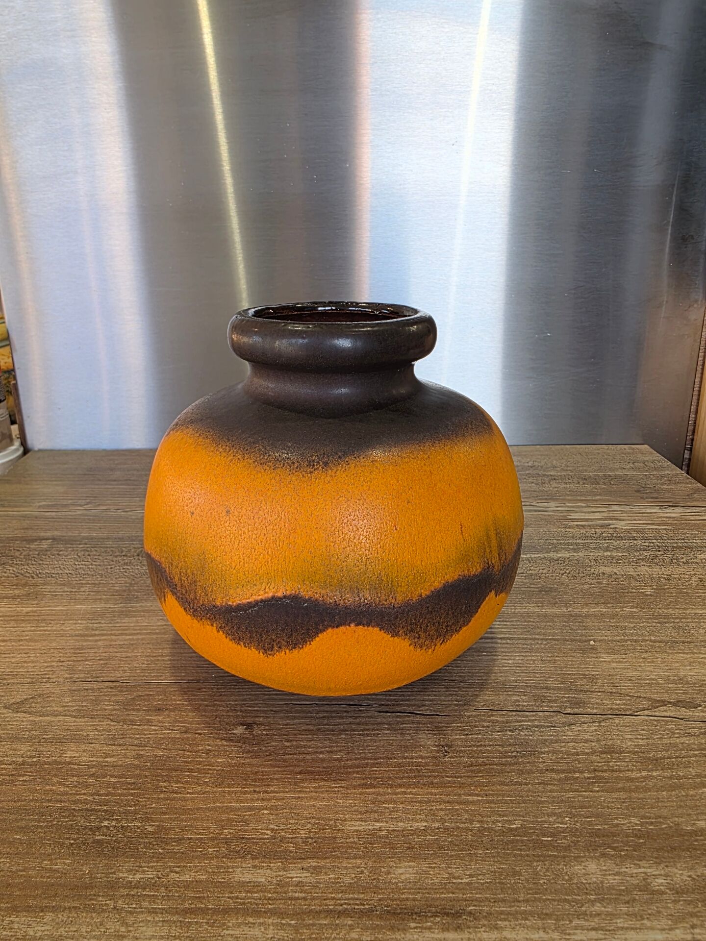 Ball vase West Germany Scheurich 204 Fat Lava