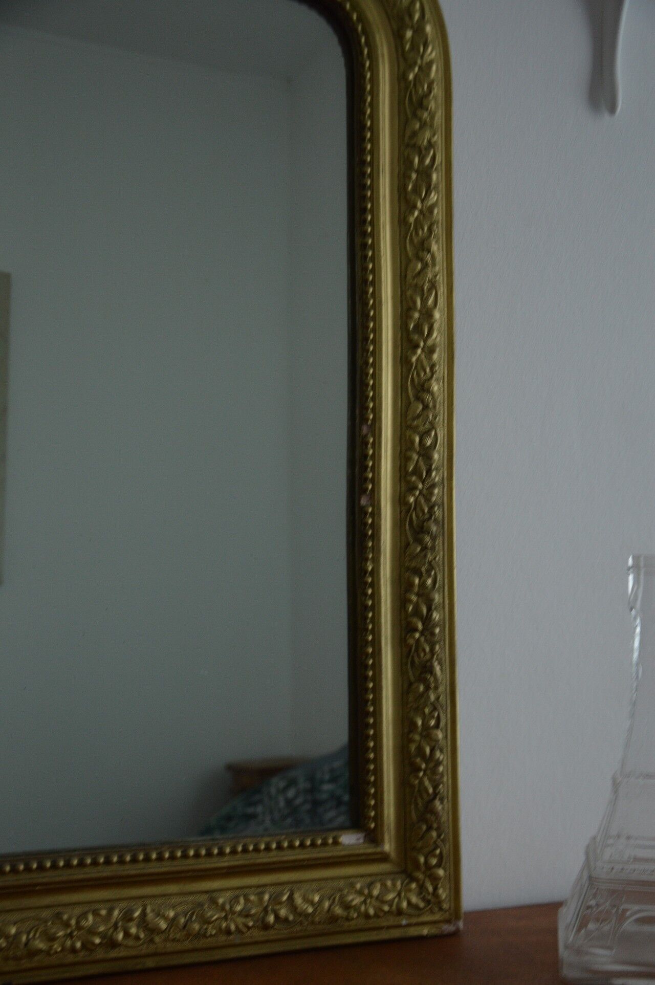 Mirror Golden of the nineteenth century 56 x 74 cm