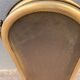 Antique brass fireplace screen from 1920, vintage spark guard.