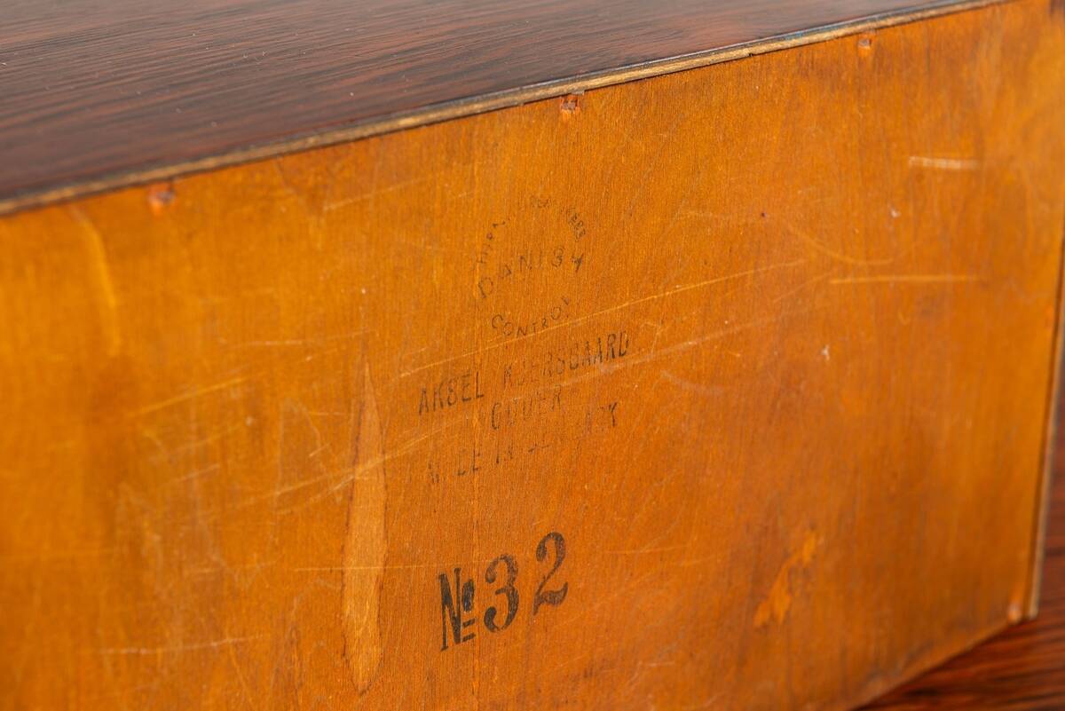 Kai Kristiansen bench and mirror rosewood Aksel Kjersgaard Denmark 1960