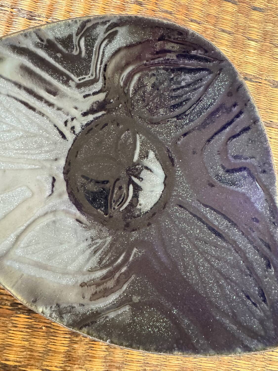 60s enamelled copper pocket emptier