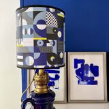 Late 19th century electrified oil lamp - unique "Sèvres" model