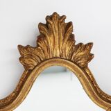 French rococo-baroque style Mirror in wood with gilded frame