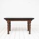 Console en chêne et pierre français antique, 1880