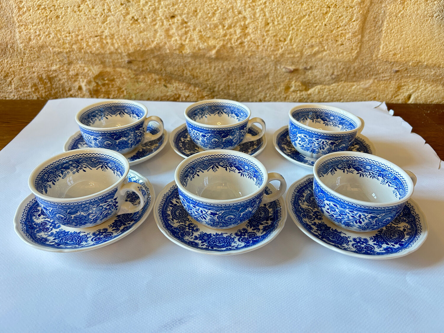 Service à thé 6 tasse et soucoupes villeroy et Boch Burgenland