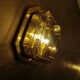 Set of 2 Glash-tte Limburg 1980s glass appliques