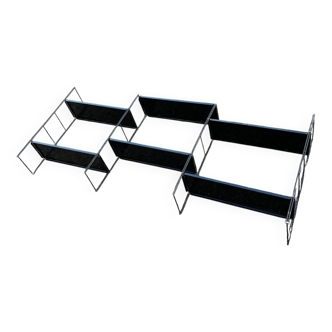 Vintage modular string shelf Tomado metal 1950