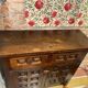 Brutalist geometric carved Spanish sideboard