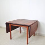 Hans J. Wegner Drop Leaf Table in Solid Teak and Oak for GETAMA