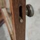 Old teak scale box