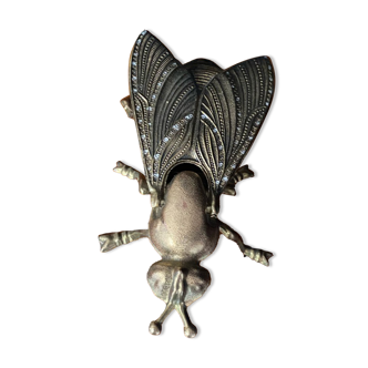 Cendrier mouche laiton