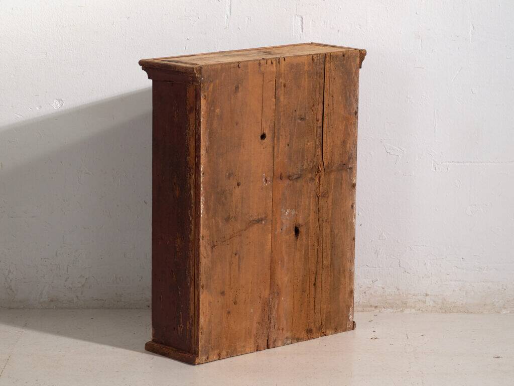 Antique painted pine wardrobe – Central Europe, around 1900
