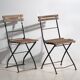 Anciennes chaises de terrasse pliantes (c.1920). Ensemble de 2 pièces #32