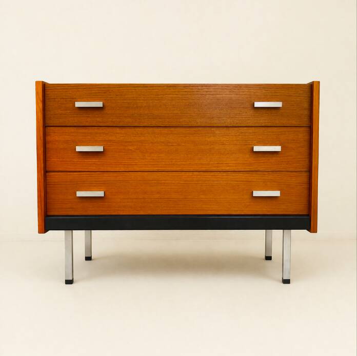 Light wood dressing table by Georges Frydman