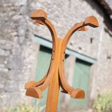 Vintage wooden coat rack, wooden coat rack, entrance hall furniture, dressing room