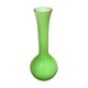 Old Vase Soliflore MURANO Multilayer Glass Green & White Vintage #B092